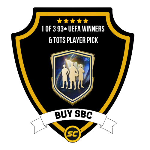 EA FC 26 SBC 1 of 3 93+ UEFA Winners & TOTS Player Pick - PS4, PS5, Xbox One, Xbox Series X, Xbox Series S